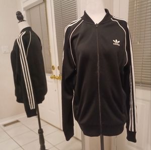 2/$50 Black & White Track Jacket - Size Medium